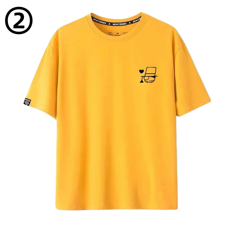 通気性よい 男女兼用 シンプル 半袖 Tシャツ E-13417