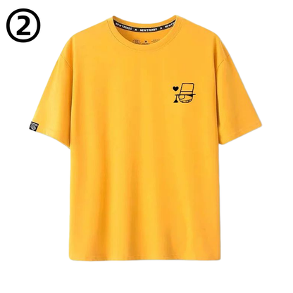 通気性よい 男女兼用 シンプル 半袖 Tシャツ E-13417