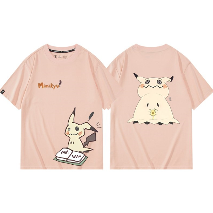 男女兼用 シンプル プリント 半袖 Tシャツ E-13405