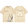 男女兼用 シンプル プリント 半袖 Tシャツ E-13405