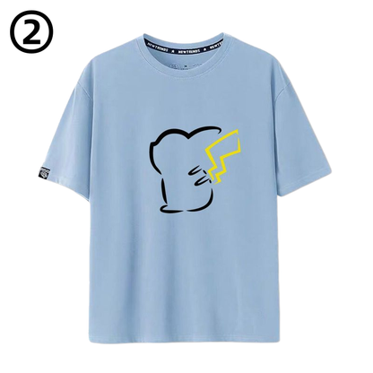 男女兼用 かわいい カジュアル 半袖 Tシャツ E-13426