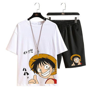 男女兼用 カジュアル Tシャツ & ショーツ セットアップ E-13429