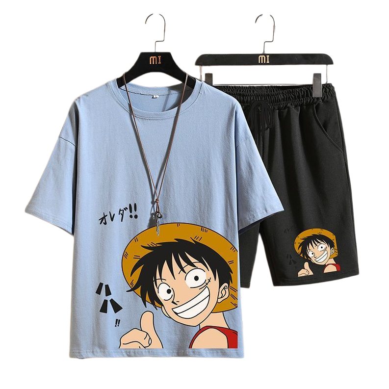 男女兼用 カジュアル Tシャツ & ショーツ セットアップ E-13429