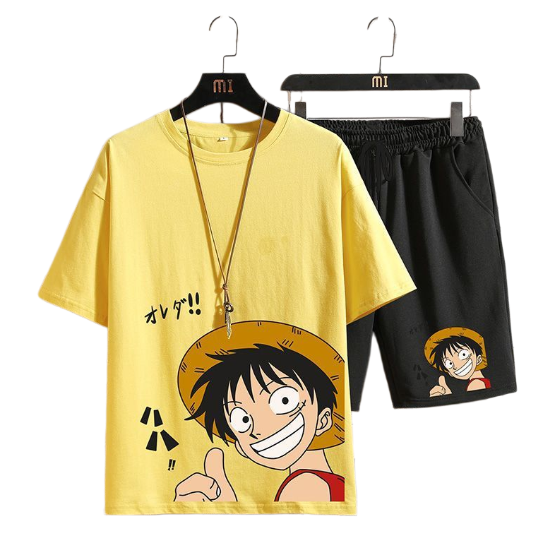 男女兼用 カジュアル Tシャツ & ショーツ セットアップ E-13429