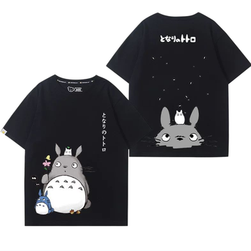 男女兼用 カジュアル プリント 半袖 Tシャツ E-13436