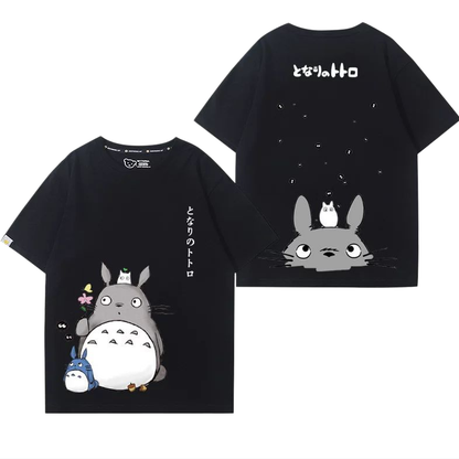 男女兼用 カジュアル プリント 半袖 Tシャツ E-13436