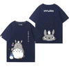 男女兼用 カジュアル プリント 半袖 Tシャツ E-13436