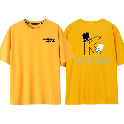 男女兼用 ファッショ プリント 半袖 Tシャツ E-13439