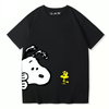 男女兼用 ファッショ プリント 半袖 Tシャツ E-13452