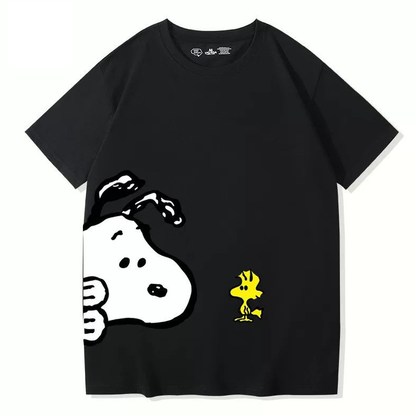 男女兼用 ファッショ プリント 半袖 Tシャツ E-13452