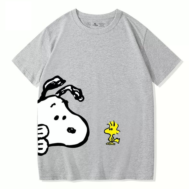 男女兼用 ファッショ プリント 半袖 Tシャツ E-13452