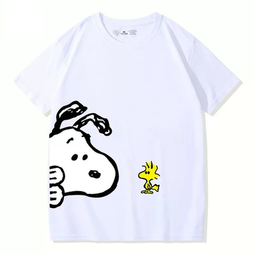男女兼用 ファッショ プリント 半袖 Tシャツ E-13452