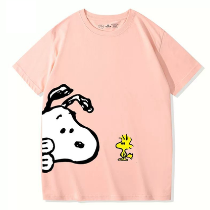 男女兼用 ファッショ プリント 半袖 Tシャツ E-13452