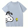 男女兼用 ファッショ プリント 半袖 Tシャツ E-13452