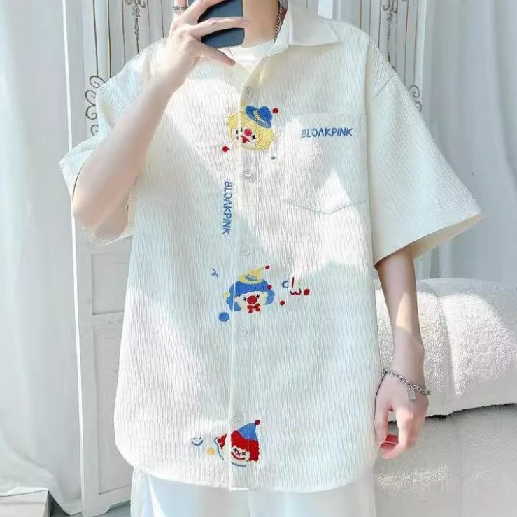 ファッショ デザイン性抜群 半袖 シャツ E-80091