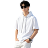 フード付き ファッショ 半袖 Tシャツ E-80093