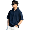 フード付き ファッショ 半袖 Tシャツ E-80093