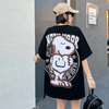 ファッショ プリント 半袖 Tシャツ E-13450