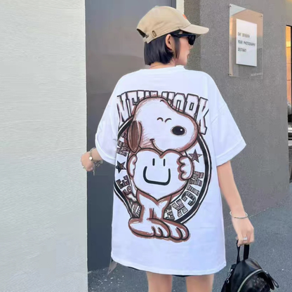 ファッショ プリント 半袖 Tシャツ E-13450