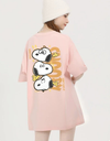 大人可愛い プリント ファッショ 半袖 Tシャツ E-13454