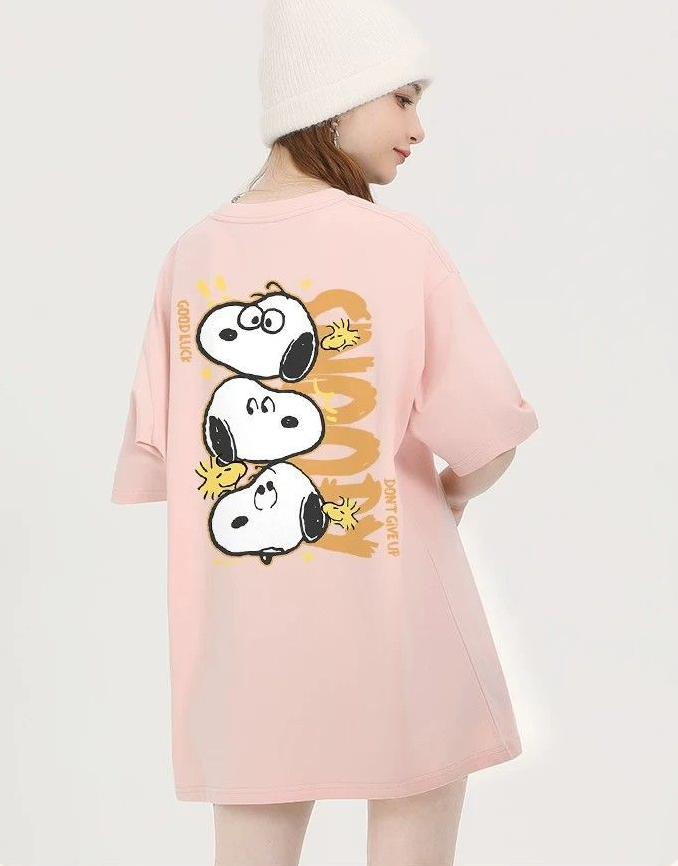 大人可愛い プリント ファッショ 半袖 Tシャツ E-13454