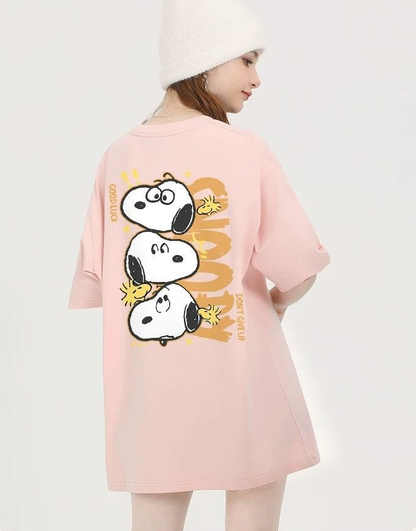 大人可愛い プリント ファッショ 半袖 Tシャツ E-13454