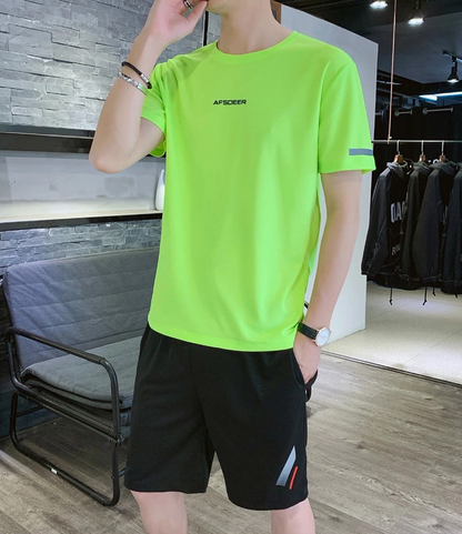 今季トレンド スポーツ Tシャツ & ショーツ セットアップ E-80096