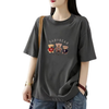 早い者勝ち プリント 肌触りよい Tシャツ E-80097