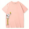 男女兼用 プリント ファッショ 半袖 Tシャツ E-13459