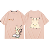 男女兼用 プリント 肌触りよい Tシャツ E-13405