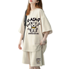 売れ筋 プリント Tシャツ & ショーツ セットアップ E-80100