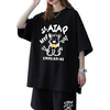 売れ筋 プリント Tシャツ & ショーツ セットアップ E-80100