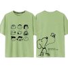 男女兼用 カジュアル プリント Tシャツ E-13464