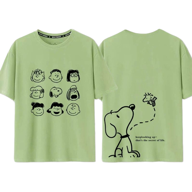 男女兼用 カジュアル プリント Tシャツ E-13464