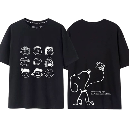男女兼用 カジュアル プリント Tシャツ E-13464