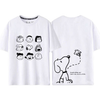 男女兼用 カジュアル プリント Tシャツ E-13464