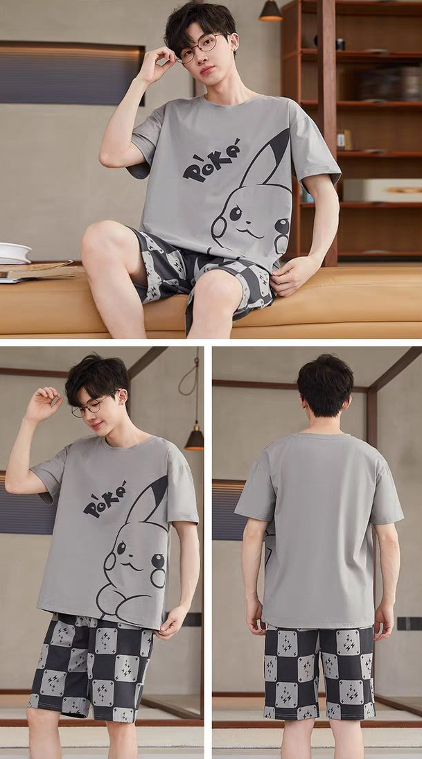 売れ筋 パジャマ Tシャツ & ショーツ セットアップ E-13467