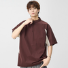 速乾通気素材 軽量 ジップ Tシャツ E-80105