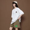 売れ筋 ゆったり Tシャツ & ショーツ セットアップ E-80109
