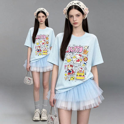 新作トレンド プリント カジュアル Tシャツ E-13470