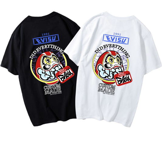 男女兼用 カジュアル プリント 夏新作 Tシャツ F-13475