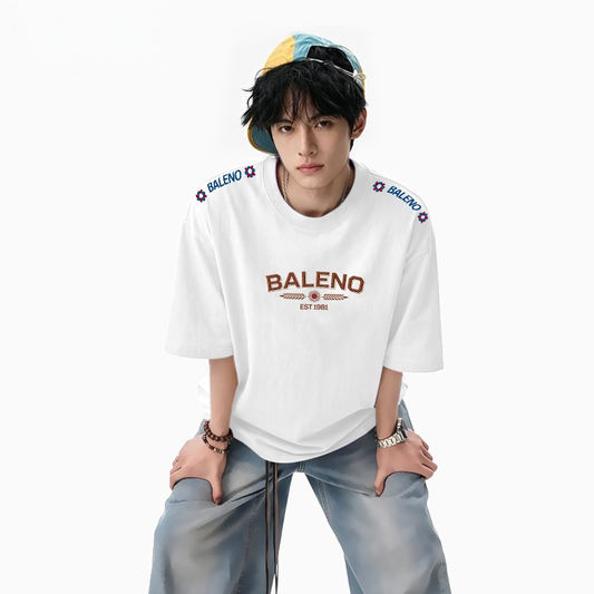 コーデの主役に！男女兼用 プリント 半袖 カジュアル Tシャツ F-50061