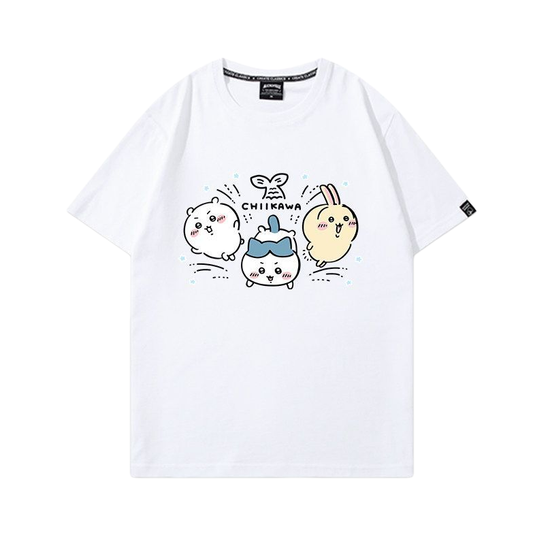 男女兼用 プリント 半袖 カジュアル Tシャツ F-13480