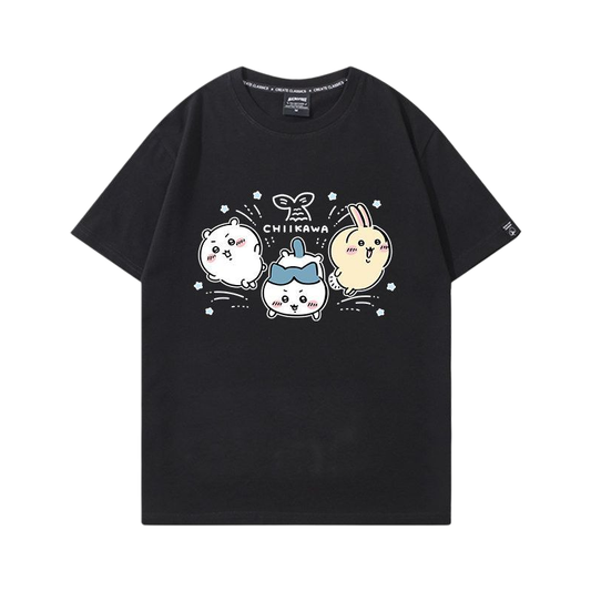 男女兼用 プリント 半袖 カジュアル Tシャツ F-13480