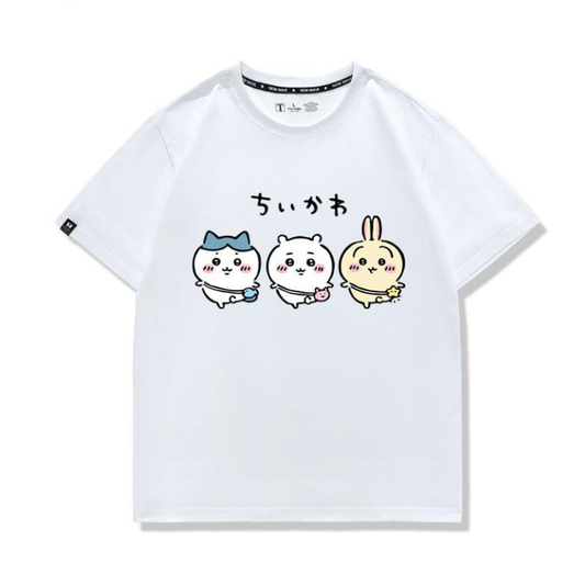 男女兼用 かわいい プリント 半袖 カジュアル Tシャツ F-13482