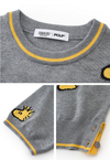 おしゃれ度高め 総柄 配色 半袖 薄手 ニット Tシャツ F-13495