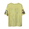 今季人気 クラッシュ加工 手描き風 オーバーサイズ Tシャツ F-13506