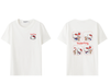 通気性高い クルーネック 前後プリント 半袖 Tシャツ F-13507