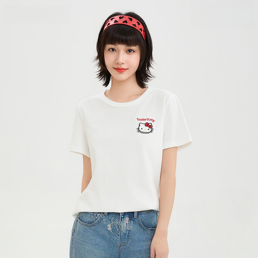 通気性高い クルーネック 前後プリント 半袖 Tシャツ F-13507