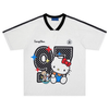通気メッシュ プリント ゆったり Vネック 半袖 Tシャツ F-13509